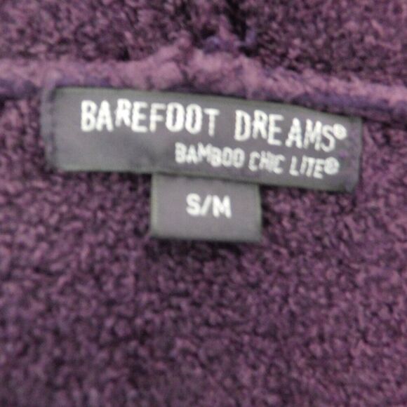 Barefoot Dreams Sweater Womens S / M Purple Bamboo Chic Lite Open Drape Cardigan - Picture 3 of 6